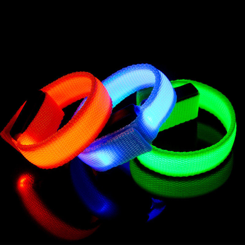 Brazalete deportivo recargable USB con banda de palmada LED de 3 piezas luces de seguridad nocturna - Imagen 13 de 13