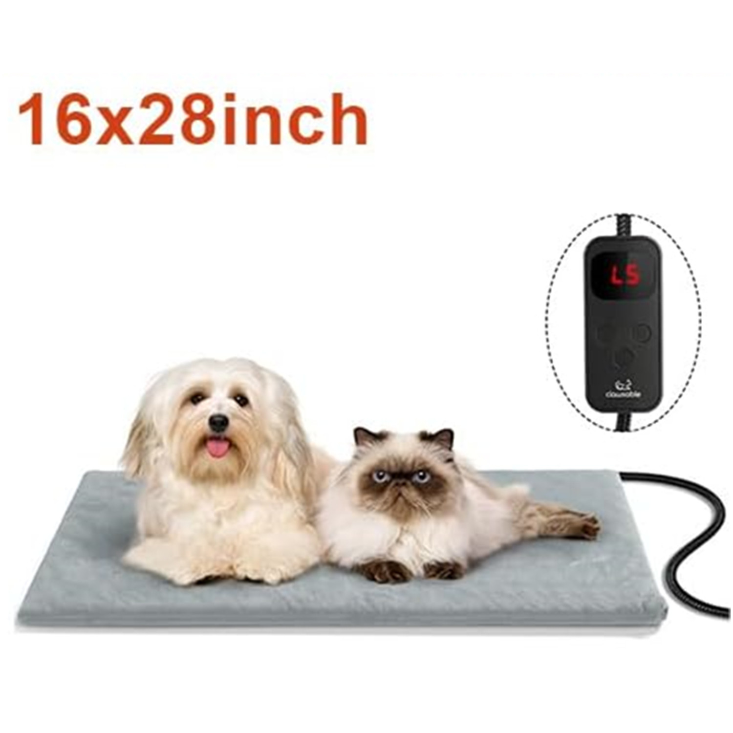 Adjustable Heating Pads for Dog Cat Waterproof Warming Heater Mat 6 Gear Set - Picture 10 of 25