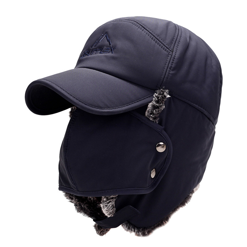 Sombrero de esquí trampero de invierno soldado ruso Ushanka sombrero cálido con máscara a prueba de viento - Imagen 9 de 9