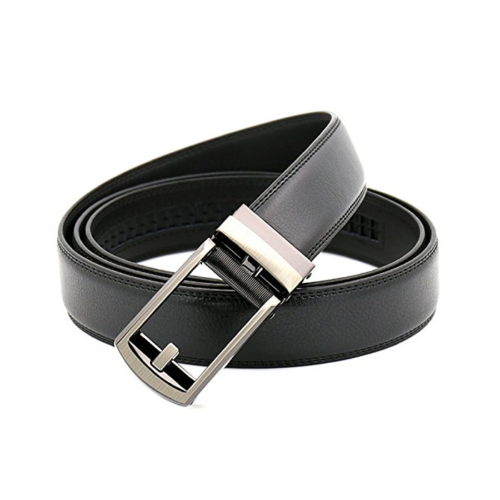 Click Lock Belt Leather Automatic Buckle 28″-48″ Perfect Companion to Oxfords