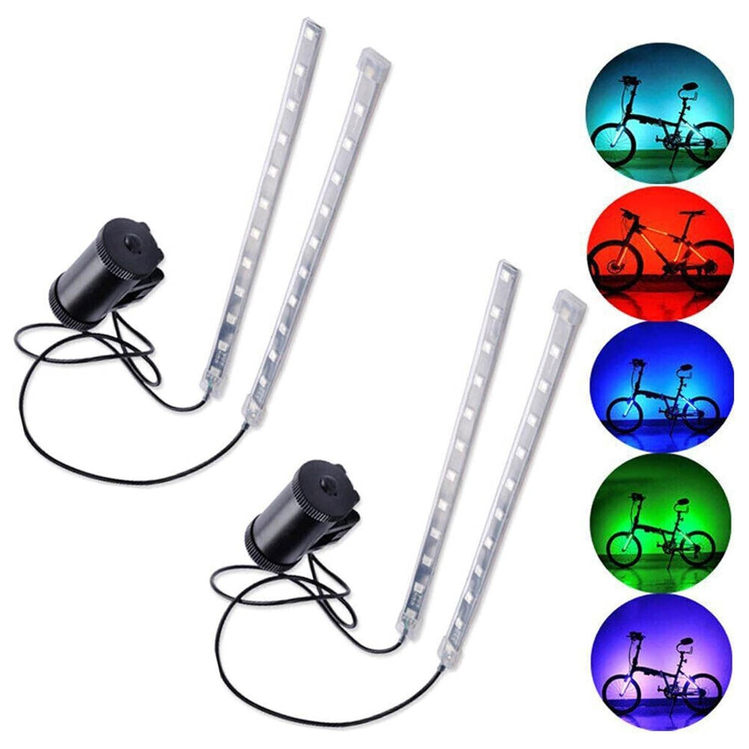 Bike Lights LED Bicycle Frame Light for Night Riding Waterproof RGB Color Bright - Picture 10 of 10