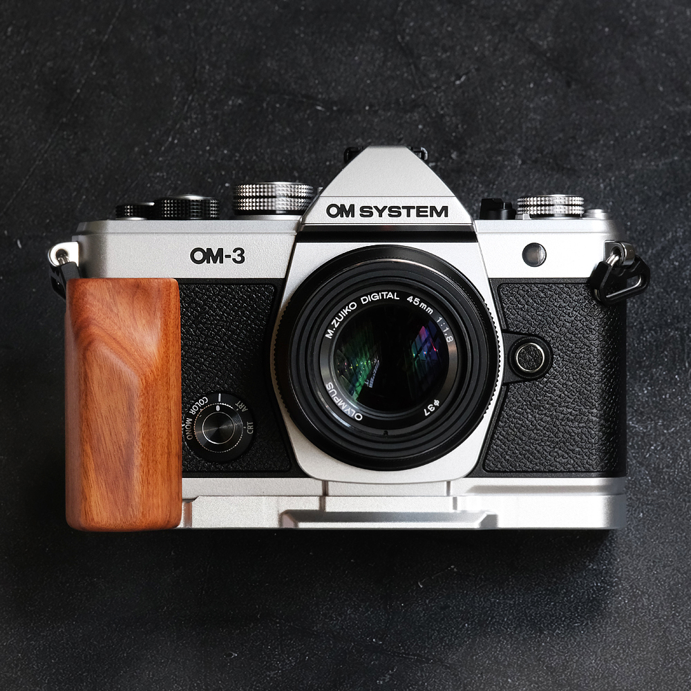 Handmade Wooden L Hand Grip Handle w/Aluminium alloy Baseplate for Olympus OM-3 - Picture 23 of 23
