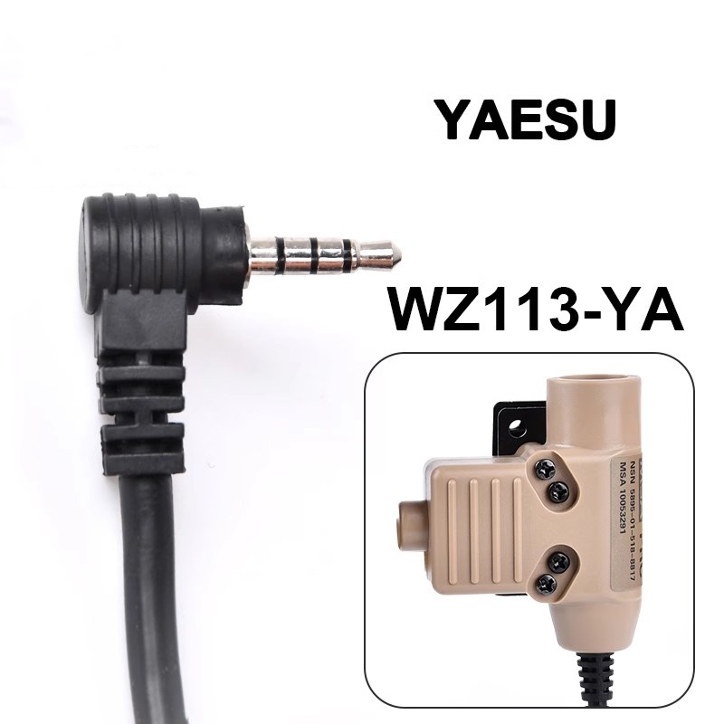 Tactical communications Headset 2 Pin U94 K 2 Pin Plug PTT 7.0mm Plug for Walkie - Picture 26 of 34