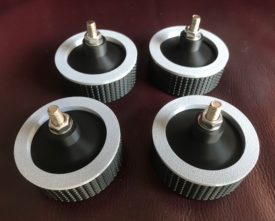 4 Pieces Turntable Feet Orange/Blue/Grey Repair for Technics SL-1200 Turntable