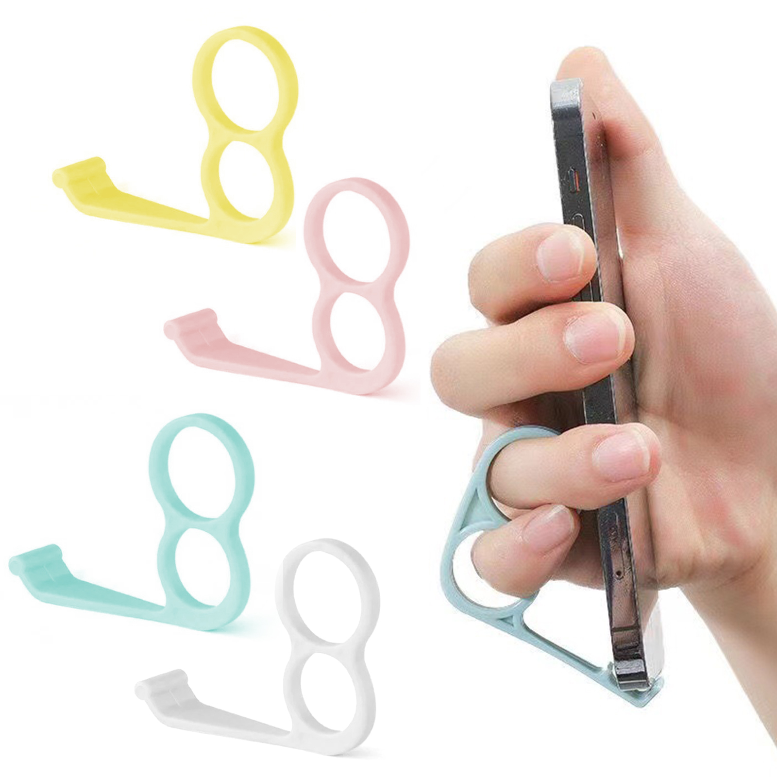 4/12/48 STCK. Handy Tablet Hand Finger Griff Halter Ständer Halterung Ring - Bild 8 von 10
