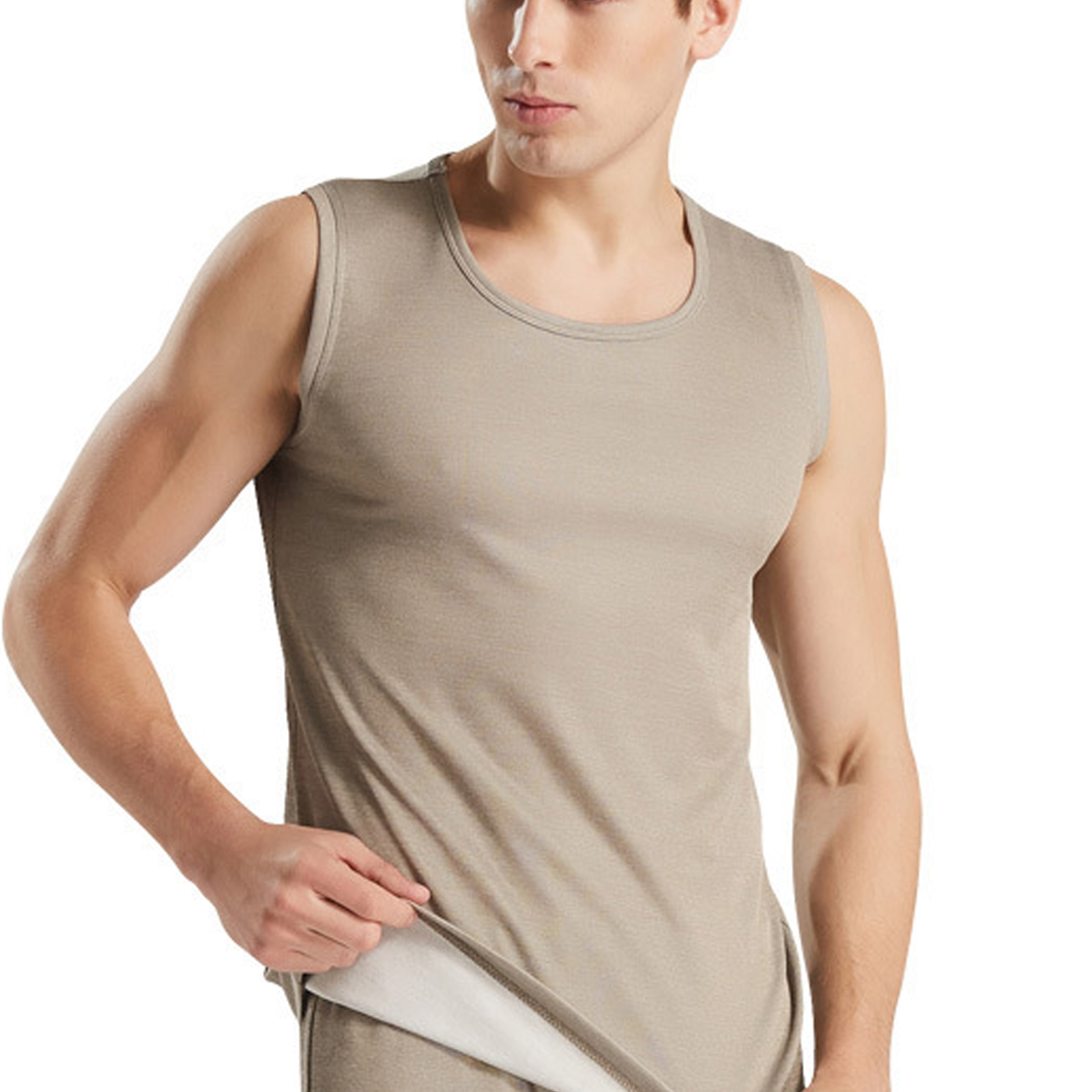 EMF Shielding Anti-Radiation Protection Silver Fiber Men Tank Tops Shorts - Picture 8 of 10