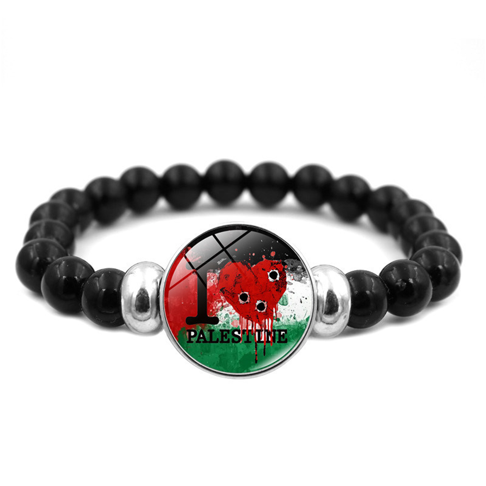 Free Palestine Support Flagge Armband String Hand Bead Schmuck 17+5cm - Bild 19 von 29