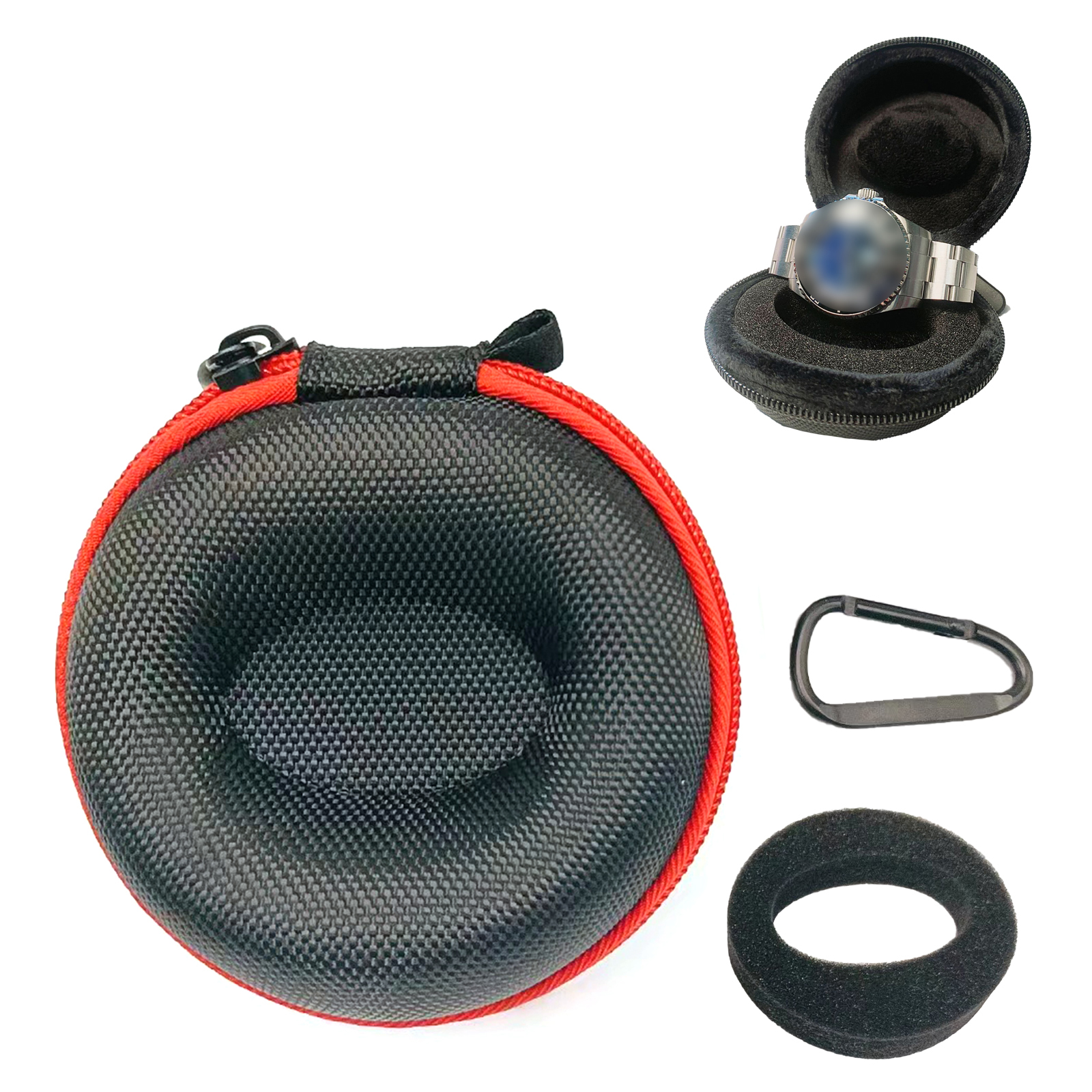 Reißverschluss Uhr Reise Etui Aufbewahrung Schrank Organizer Box Etui Halter Oxford Tuch - Bild 7 von 12