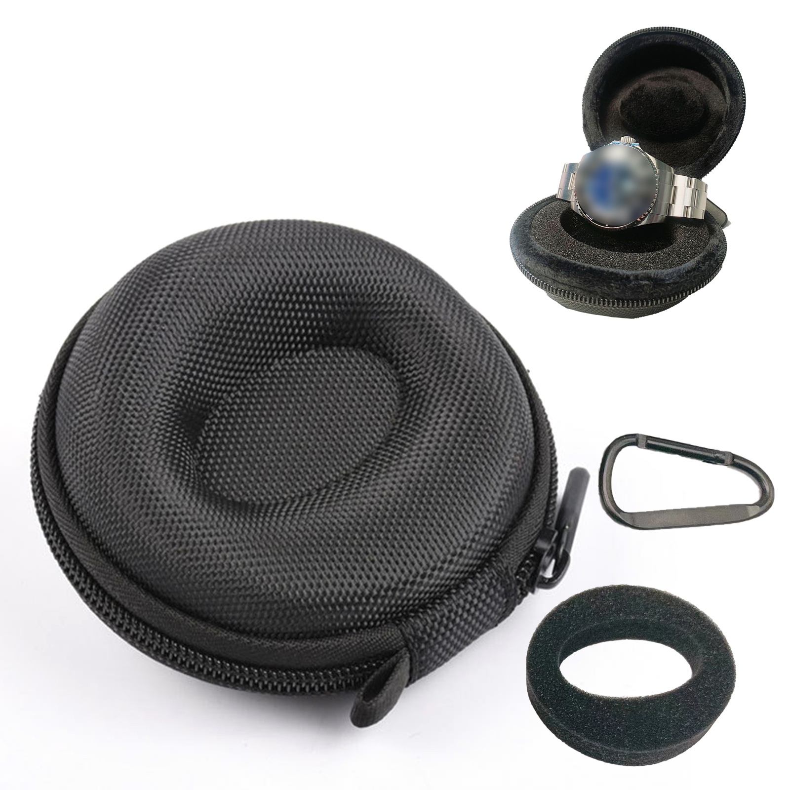 Reißverschluss Uhr Reise Etui Aufbewahrung Schrank Organizer Box Etui Halter Oxford Tuch - Bild 8 von 12