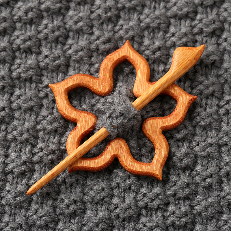 1 Pz Sciarpa Maglione Spilla in Legno con Motivo Animale Scialle Legno Cartoni Animati Spilla - Foto 27 di 27