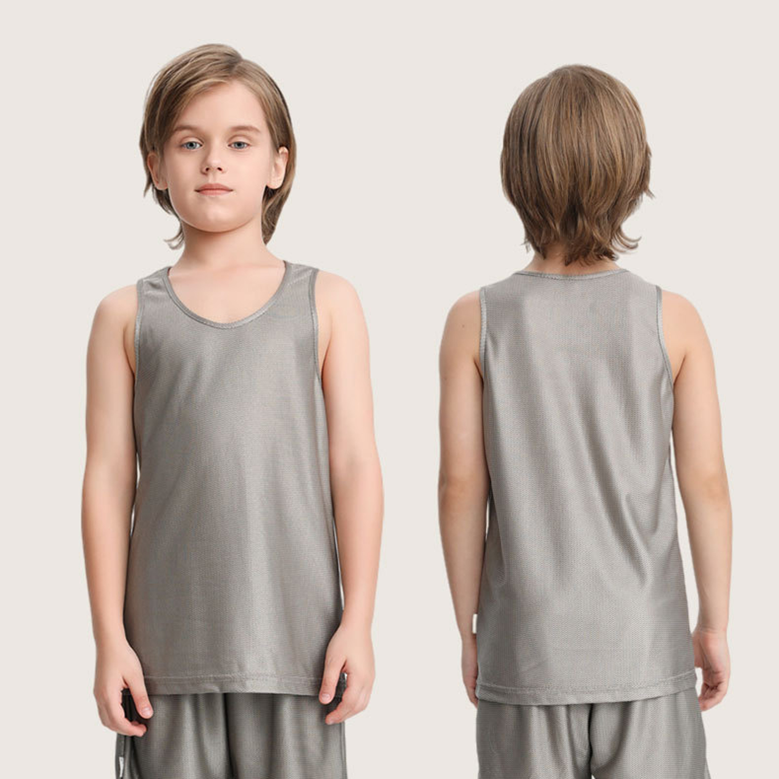 100% Silver Fiber Kids T-shirt Clothes EMF Shielding Anti-Radiation Protection