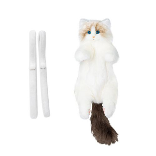 Simulated Stuffed Cat Backpack Realistic Animal Stuffed Bag Plush Backpack Toy - Picture 16 of 21