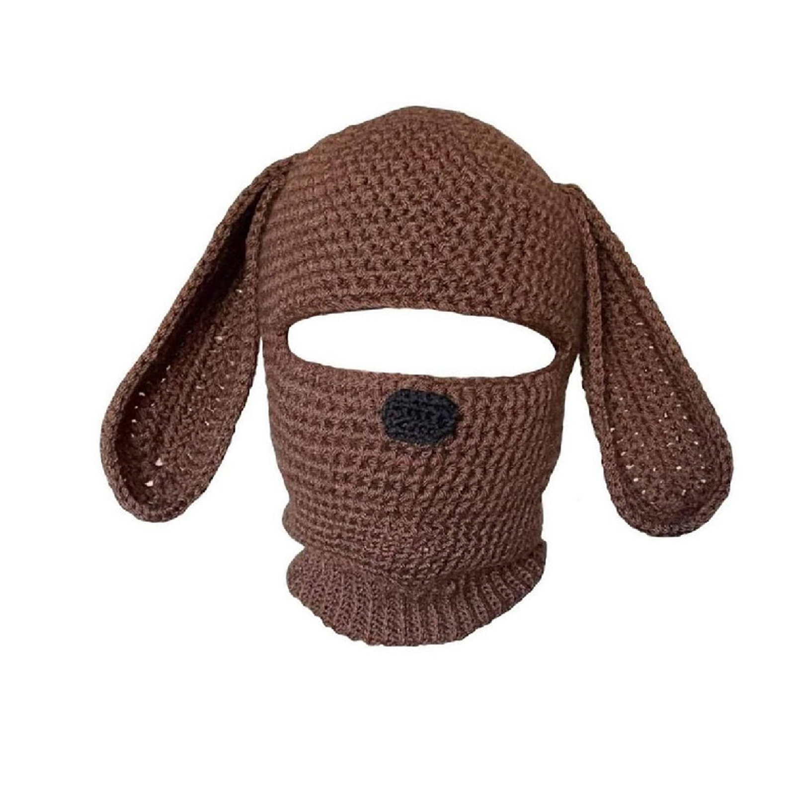 Knit Balaclava Hat with Cowhorn Full Face Mask Halloween Costume Headwear Unisex - Picture 31 of 73