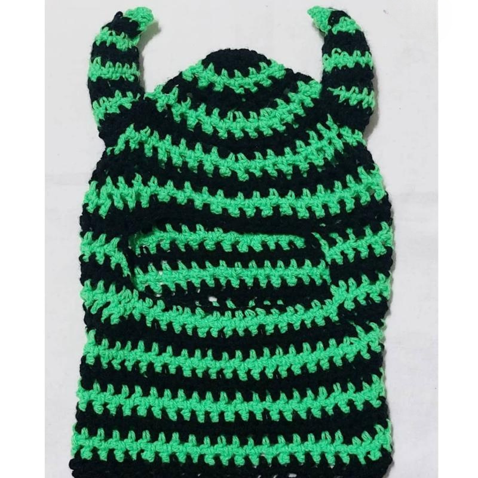 Knit Balaclava Hat with Cowhorn Full Face Mask Halloween Costume Headwear Unisex - Picture 69 of 73