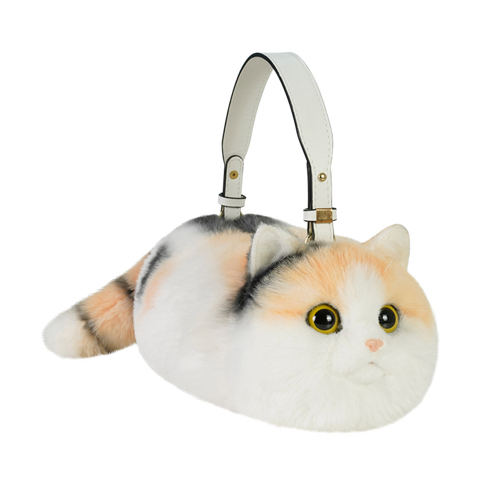Simulation Stuffed Cat Backpack Realistic Animal Stuffed Bag Plush Backpack - Picture 12 of 14