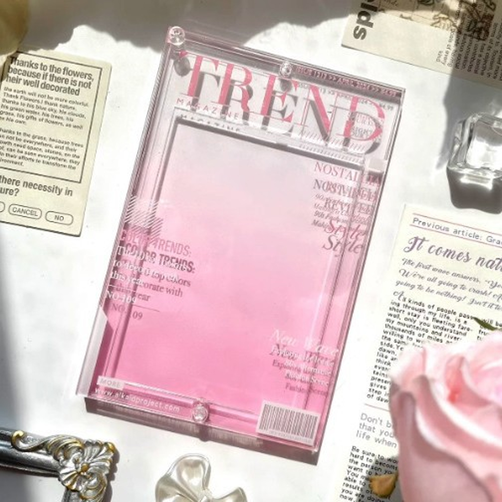 Acrylic Photo Frame Small Card & Polaroid Storage Display Frame - Picture 7 of 15