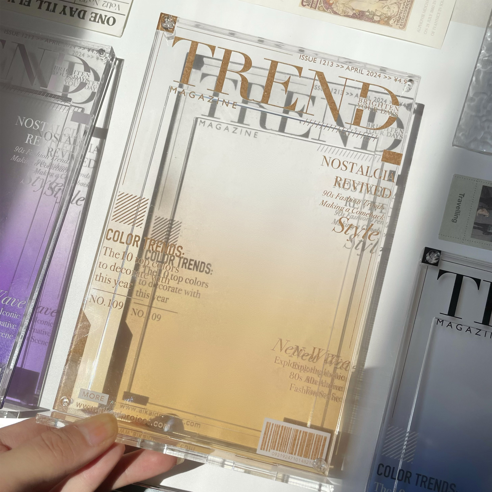 Acrylic Photo Frame Small Card & Polaroid Storage Display Frame - Picture 15 of 15