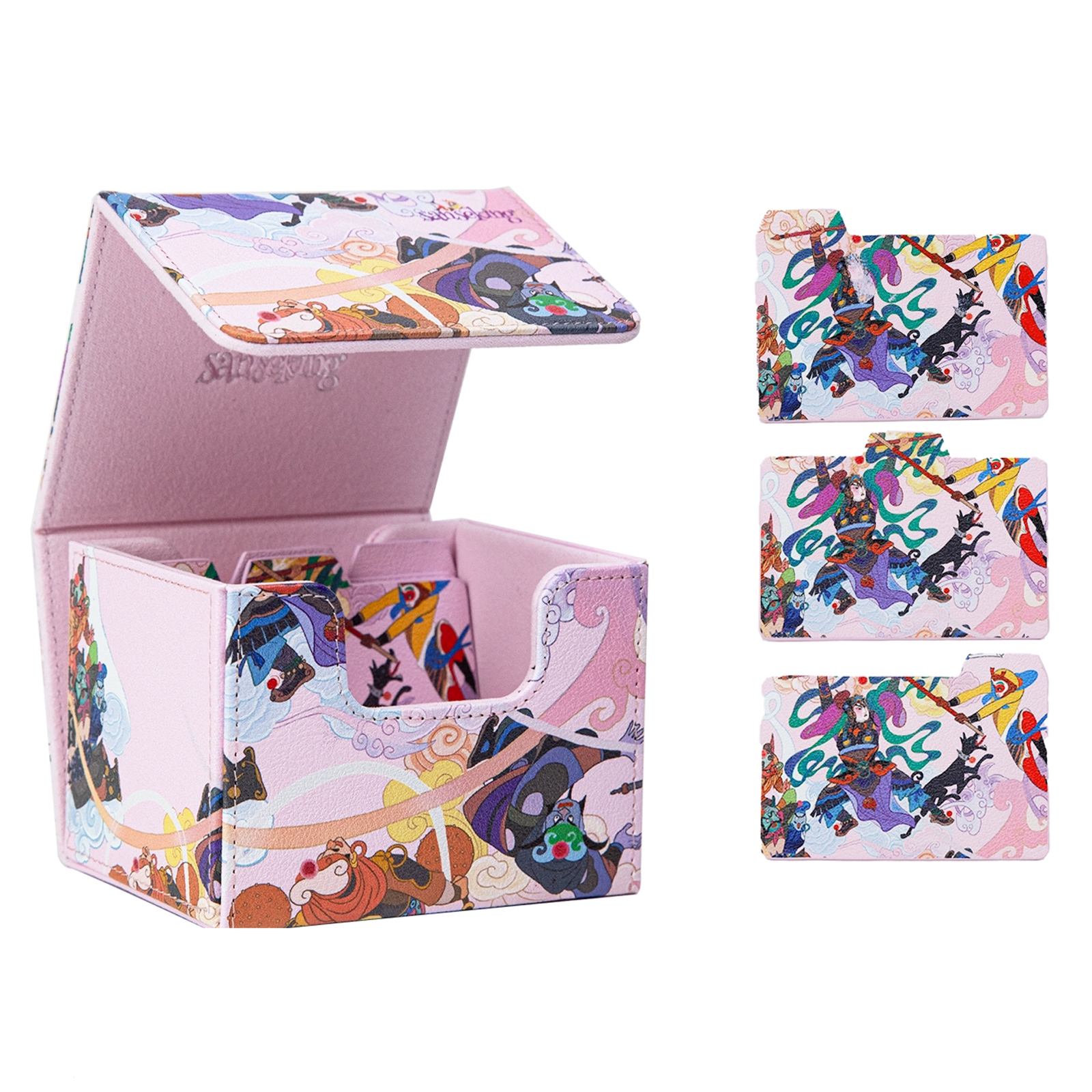 Sanseking Chinese Style Journey to the West Card Storage Box Case With Divider - Picture 12 of 15