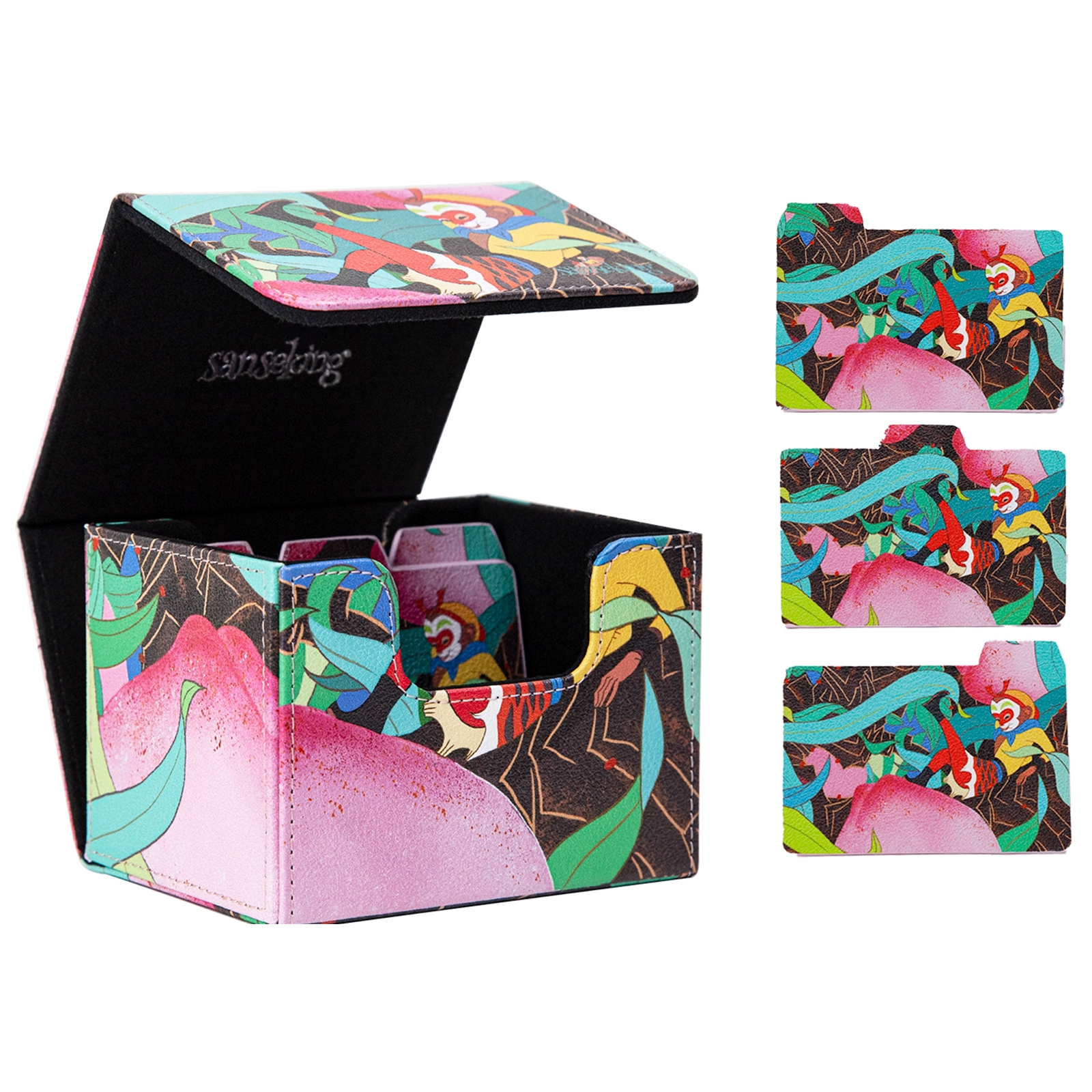 Sanseking Chinese Style Journey to the West Card Storage Box Case With Divider - Picture 15 of 15