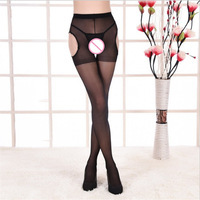 Women's Sexy Lingerie Set Lace Panties Translucent Temptation Jumpsuit Stockings - Picture 19 of 21
