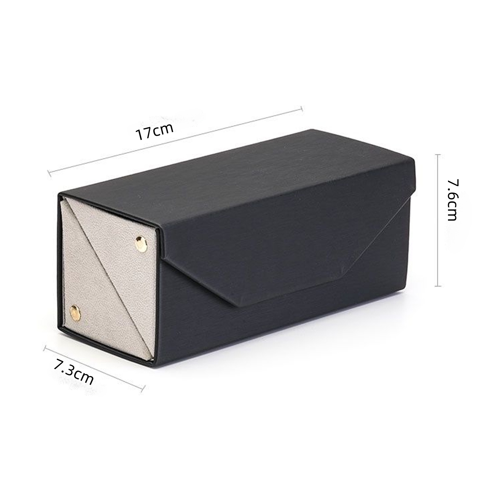 Faxu Lederbrillenetui Mit Weichem Futter – Magnetisches Und Doppellagiges Design - Picture 7 of 7