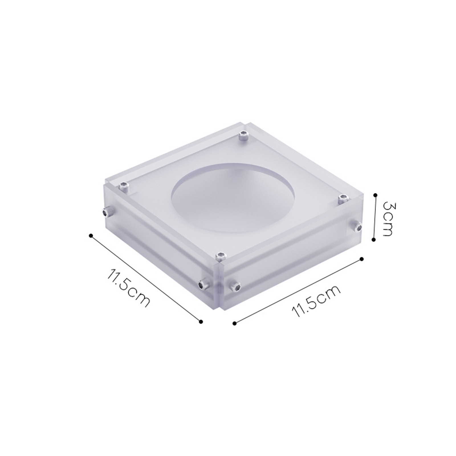 Acrylic Square Tabletop Fixed Coaster for Round-Bottomed Cup Easy To Clean - Picture 11 of 14