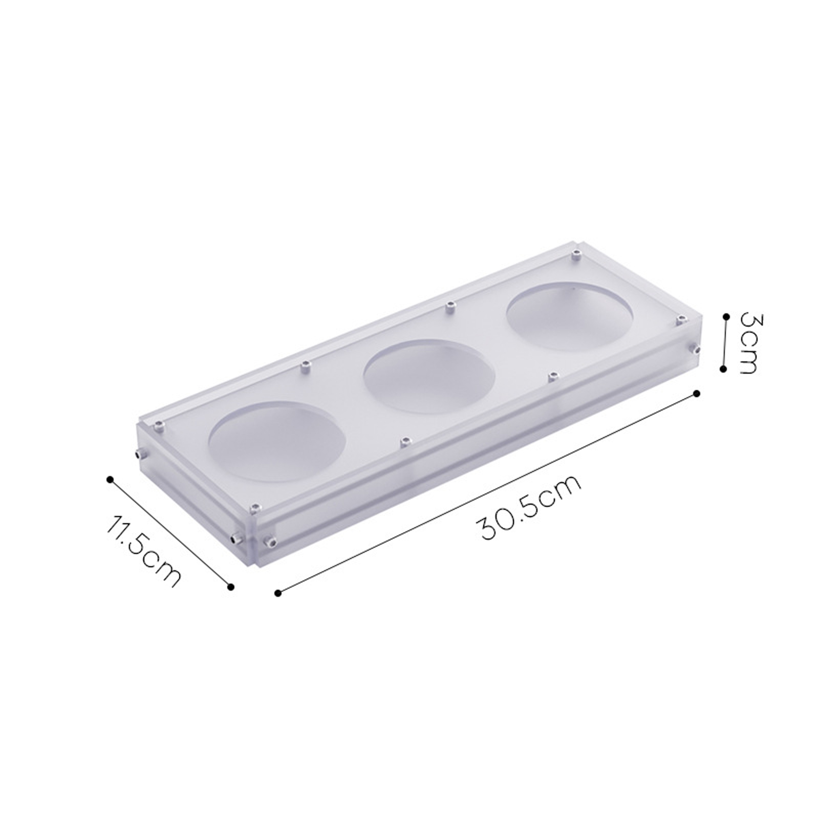 Acrylic Square Tabletop Fixed Coaster for Round-Bottomed Cup Easy To Clean - Picture 12 of 14