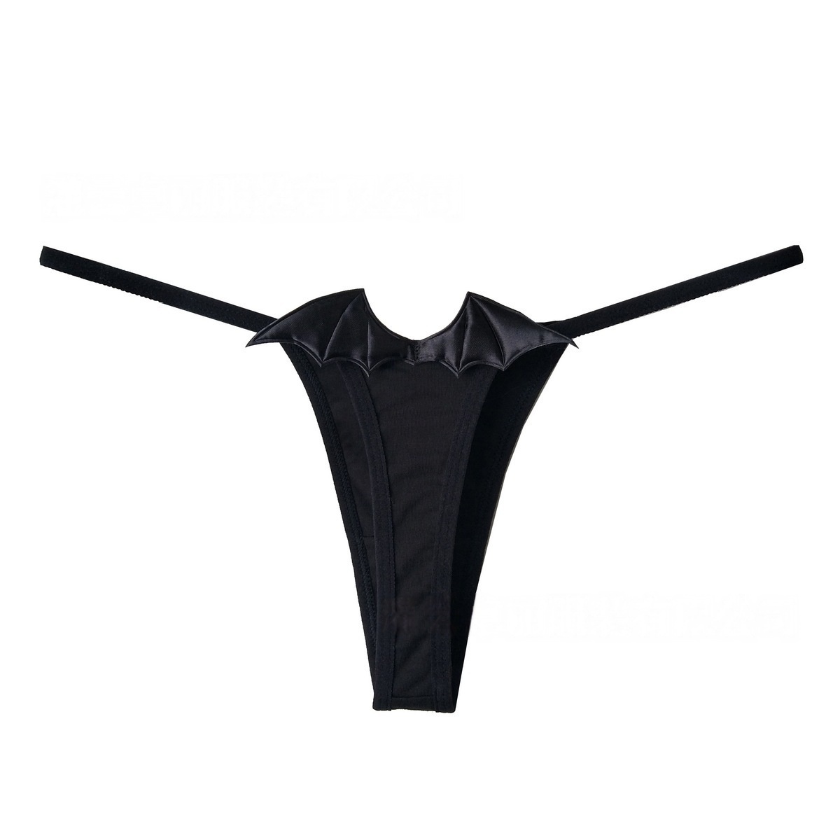 Winged Underwear Bat-Inspired Sexy Devil-Themed Lace-Up Thong