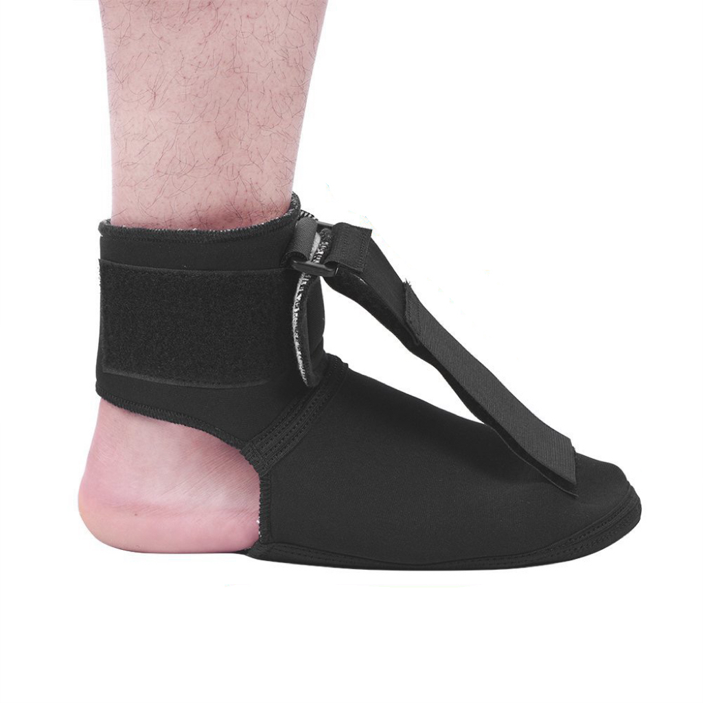 1PC Foot Drop Orthosis with Anti-Slip Rubber Sole, Adjustable AFO for Adults