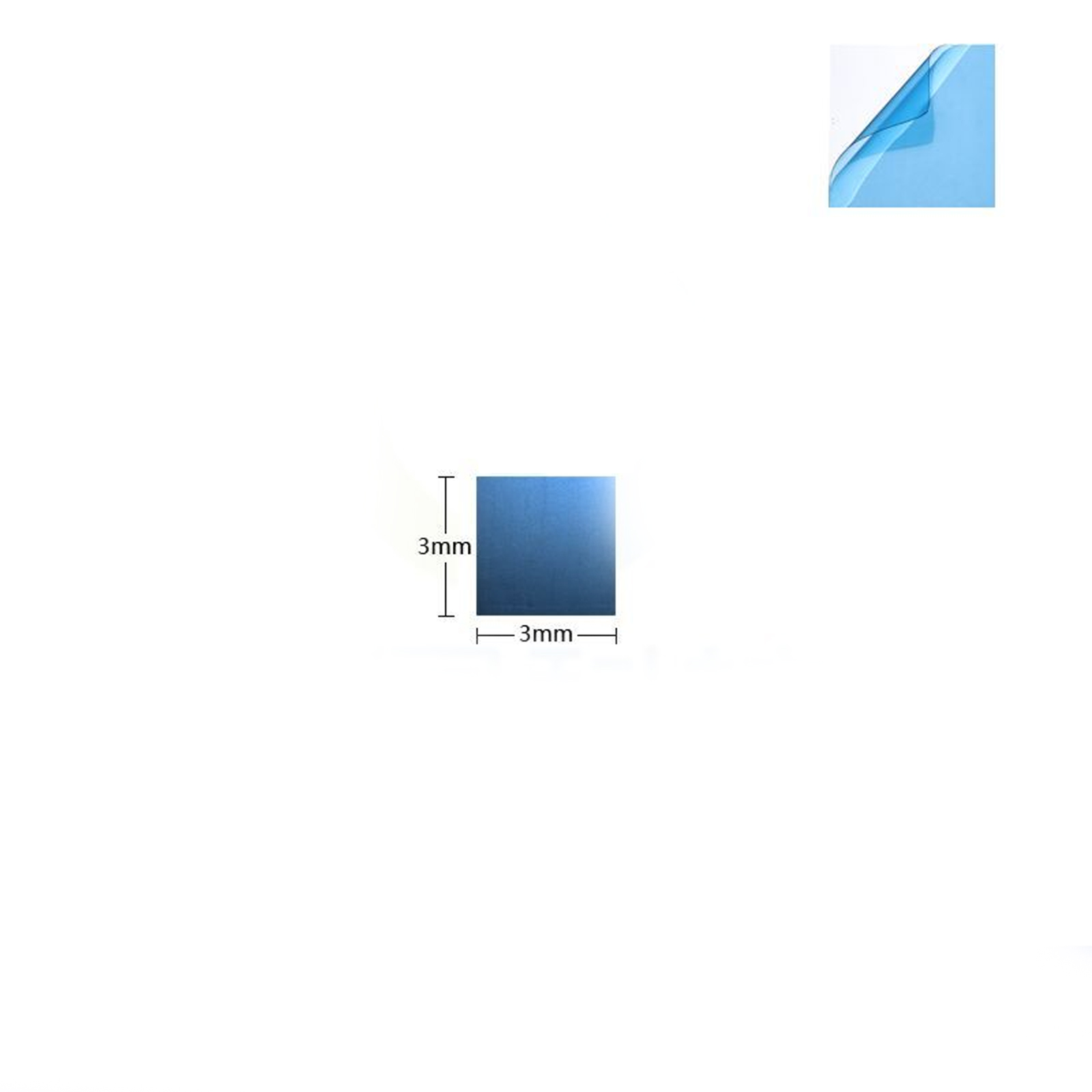 Square Crystal Silicon Wafer CPU Chip Experimental Substrate for AFM PFM Coating