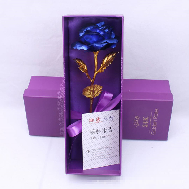 Mejor Regalo Para Novia Rosa De Oro Decoración Boda Flor Navidad San Valentín - Imagen 9 de 12