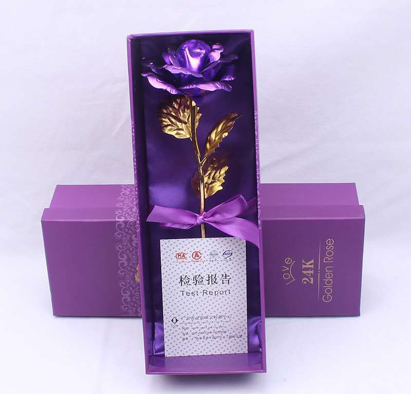 Mejor Regalo Para Novia Rosa De Oro Decoración Boda Flor Navidad San Valentín - Imagen 11 de 12