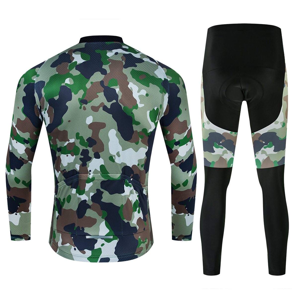 Men Cycling Jersey Long Sleeve Set Bike Pant Jacket Clothing Bicycle Shirt Tops - Picture 20 of 26