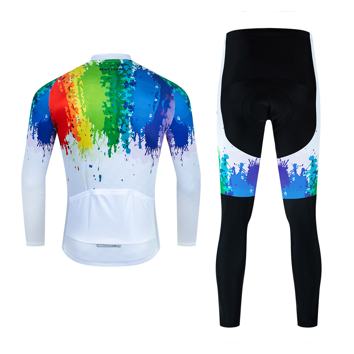 Men Cycling Jersey Long Sleeve Set Bike Pant Jacket Clothing Bicycle Shirt Tops - Picture 22 of 26