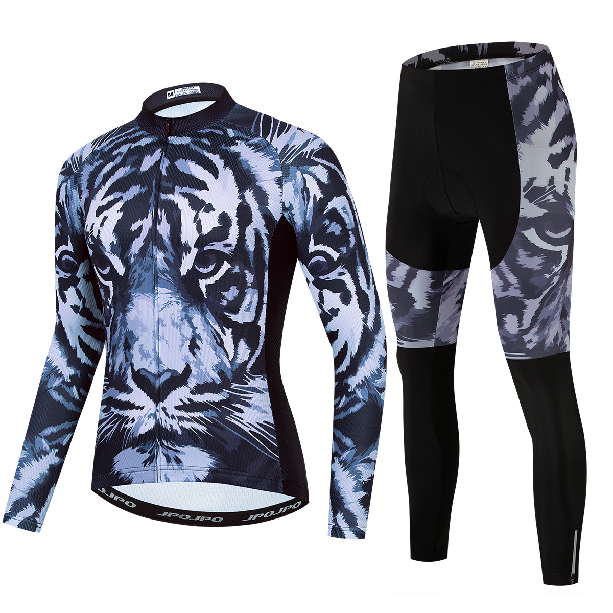 Men Cycling Jersey Long Sleeve Set Bike Pant Jacket Clothing Bicycle Shirt Tops - Picture 17 of 26