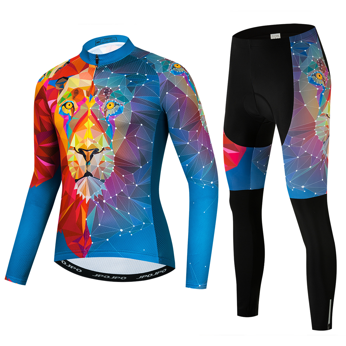 Men Cycling Jersey Long Sleeve Set Bike Pant Jacket Clothing Bicycle Shirt Tops - Picture 15 of 26