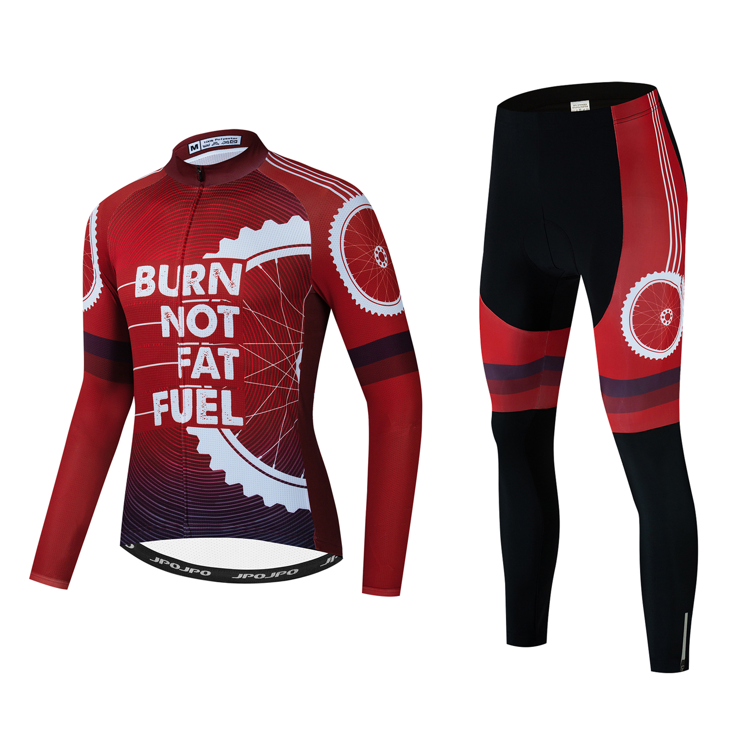 Men Cycling Jersey Long Sleeve Set Bike Pant Jacket Clothing Bicycle Shirt Tops - Picture 23 of 26