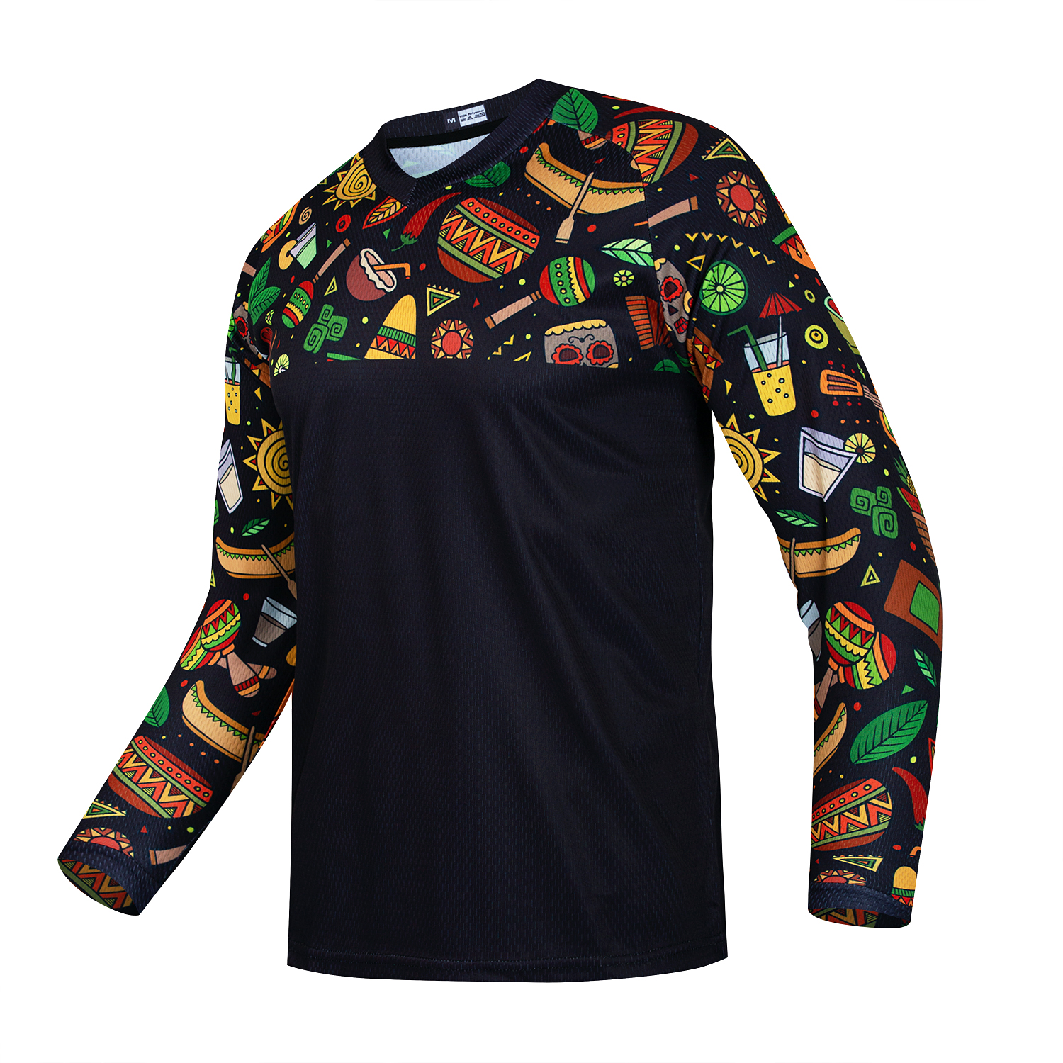 Hombres Ciclismo Jersey Descenso Desgaste Bicicleta Mangas Largas MTB Todoterreno Deportivo Camisa Prendas para el torso - Imagen 12 de 23