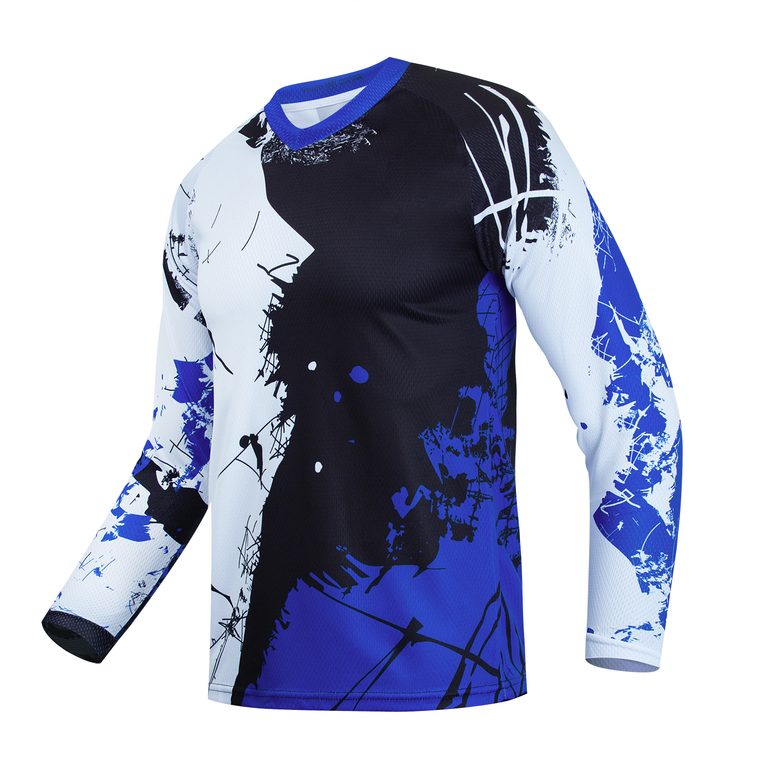 Youth Bike Shirt Cycling Jersey Girl Boy Long Sleeve Child Bicycle Downhill Tops - Picture 11 of 24