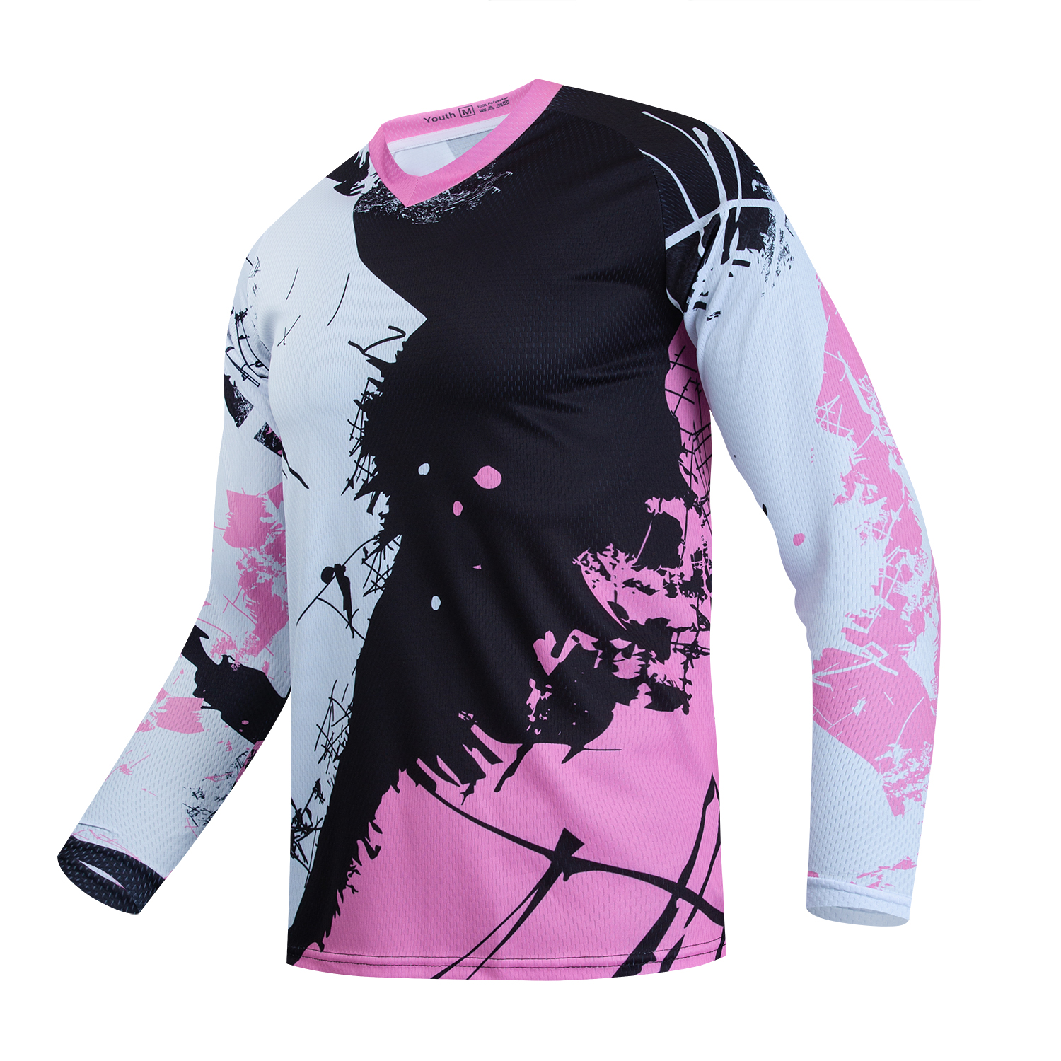 Youth Bike Shirt Cycling Jersey Girl Boy Long Sleeve Child Bicycle Downhill Tops - Picture 19 of 24