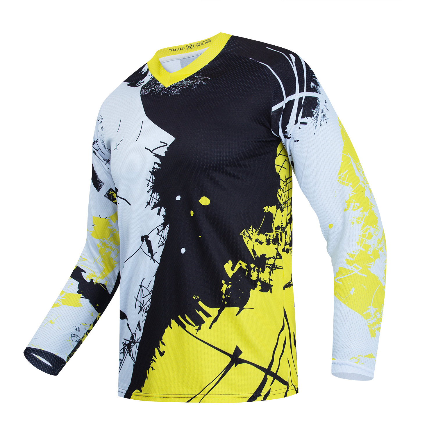 Youth Bike Shirt Cycling Jersey Girl Boy Long Sleeve Child Bicycle Downhill Tops - Picture 23 of 24