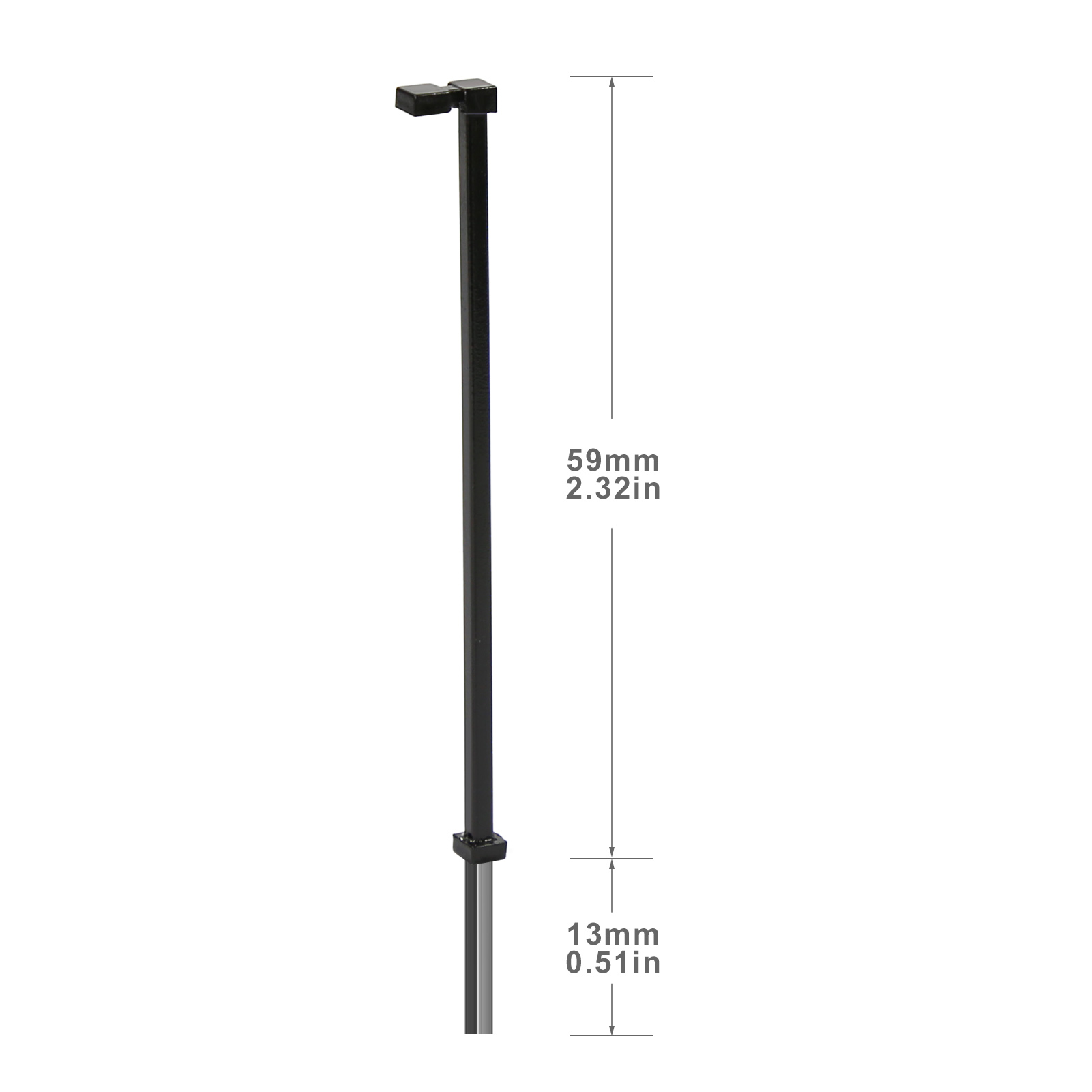 Lámpara de metal a escala TT HO Evemodel 10 piezas blanco brillante poste negro negro - Imagen 8 de 8