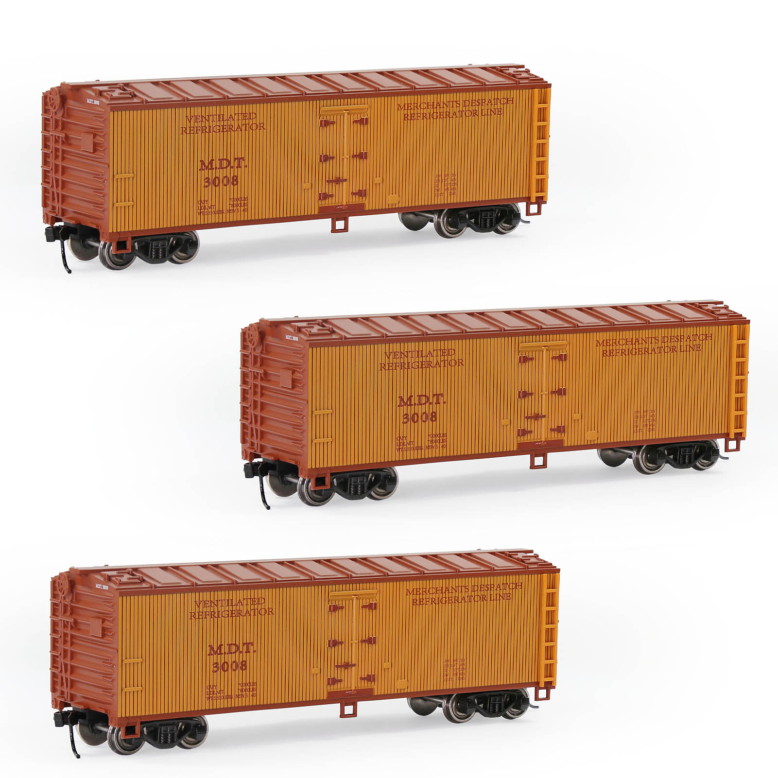 3 unidades Evemodel escala HO 1:87 40' vagón frigorífico Woodside C8747 - Imagen 9 de 11