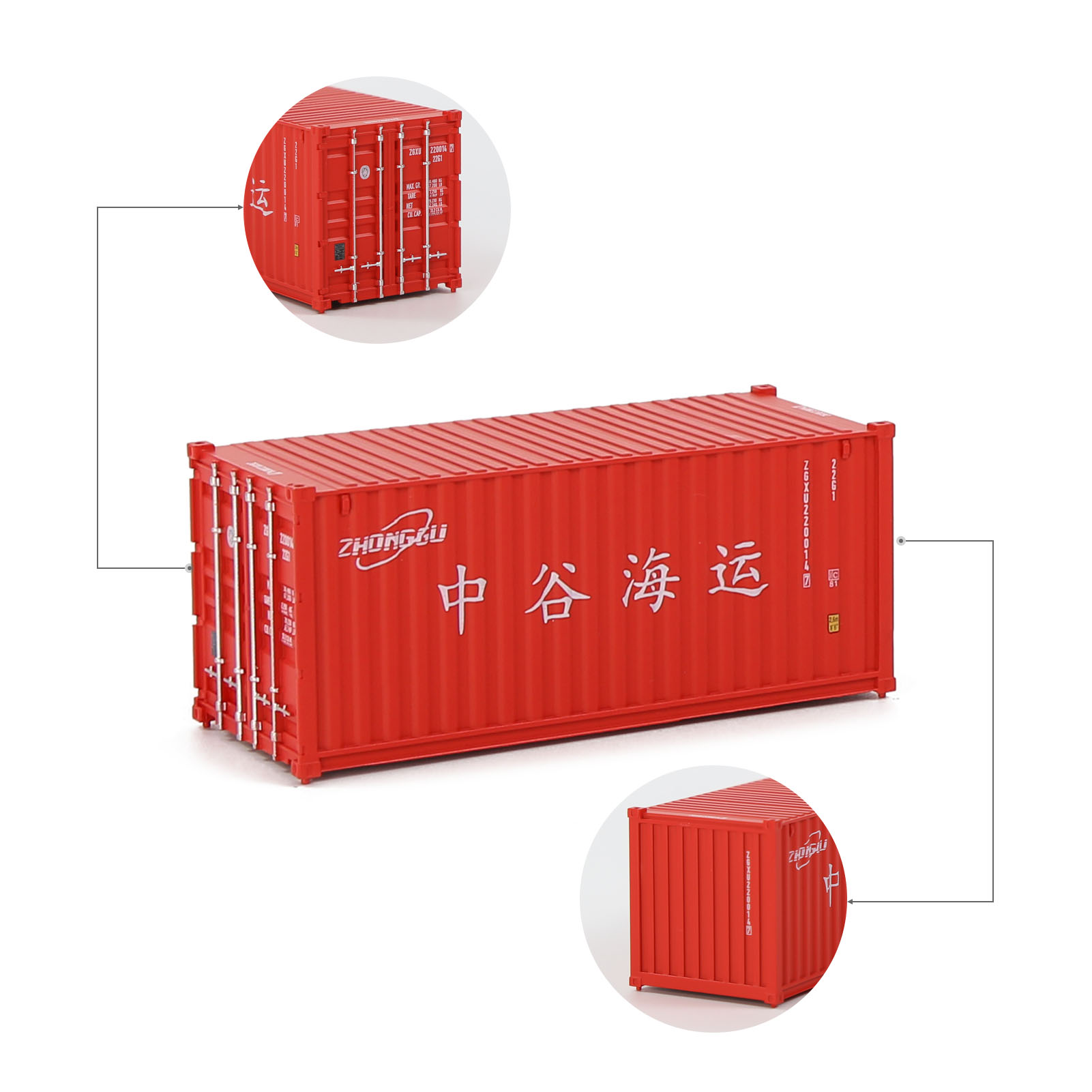Evemodel HO Scale 1:87 20ft Shipping Container 20' Cargo Box Model Railway C8726 - Picture 12 of 20