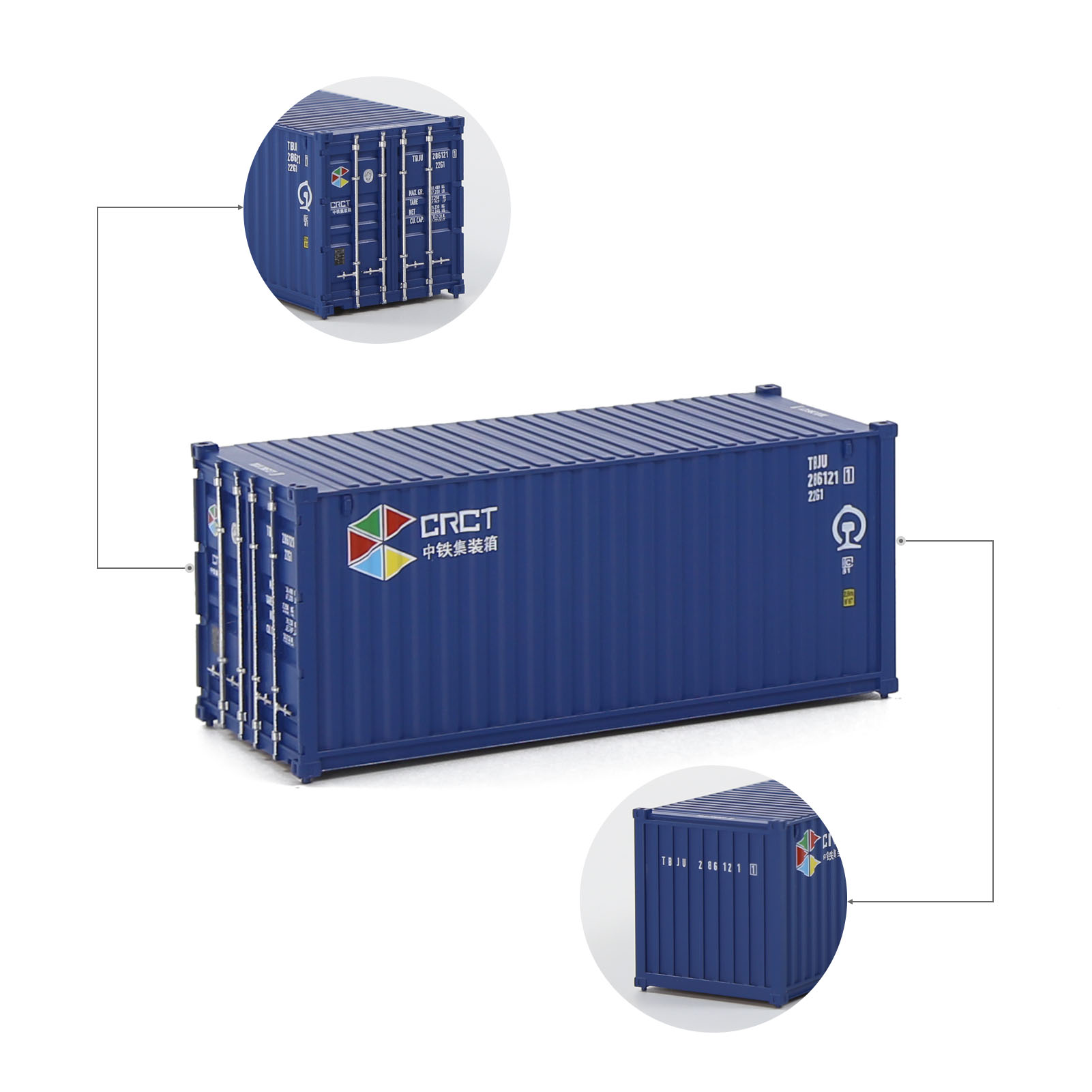 Evemodel HO Scale 1:87 20ft Shipping Container 20' Cargo Box Model Railway C8726 - Picture 14 of 20