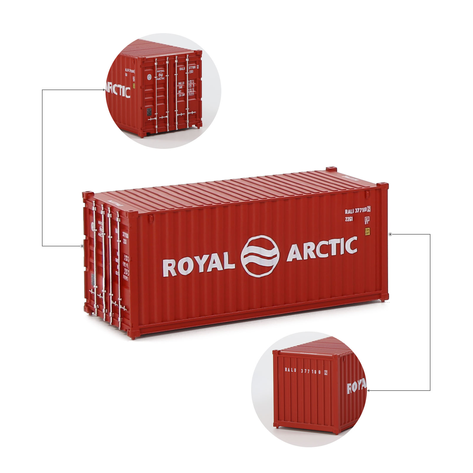 Evemodel HO Scale 1:87 20ft Shipping Container 20' Cargo Box Model Railway C8726 - Picture 17 of 20