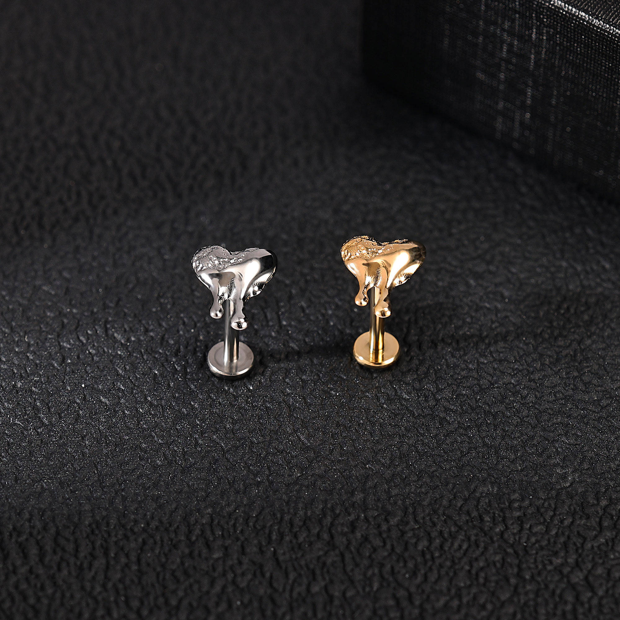 1 Piece 16G Titanium Steel Labret Lip Ring CZ Tragus Stud Monroe Medusa Piercing - Picture 40 of 85