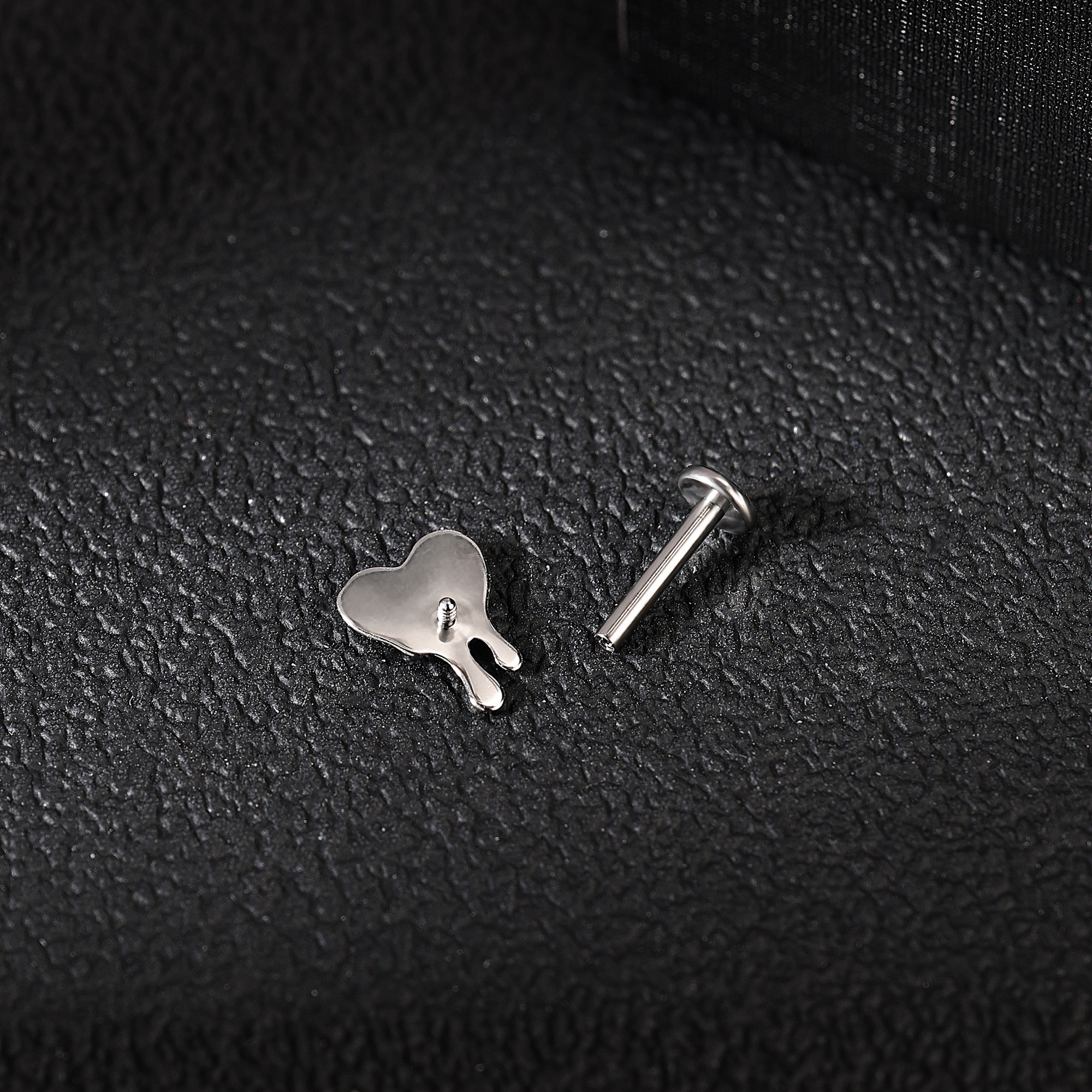 1 Piece 16G Titanium Steel Labret Lip Ring CZ Tragus Stud Monroe Medusa Piercing - Picture 43 of 85