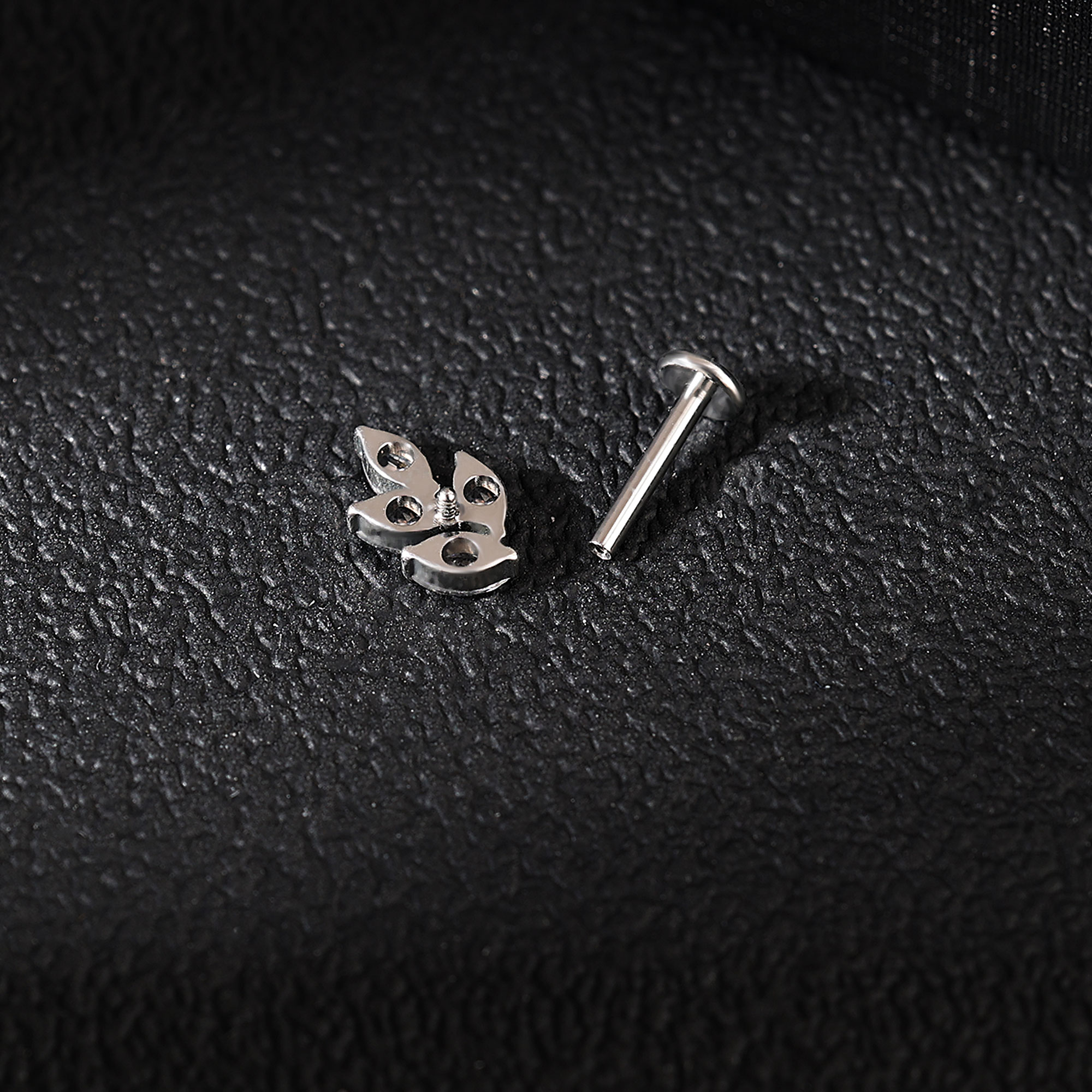 1 Piece 16G Titanium Steel Labret Lip Ring CZ Tragus Stud Monroe Medusa Piercing - Picture 85 of 85