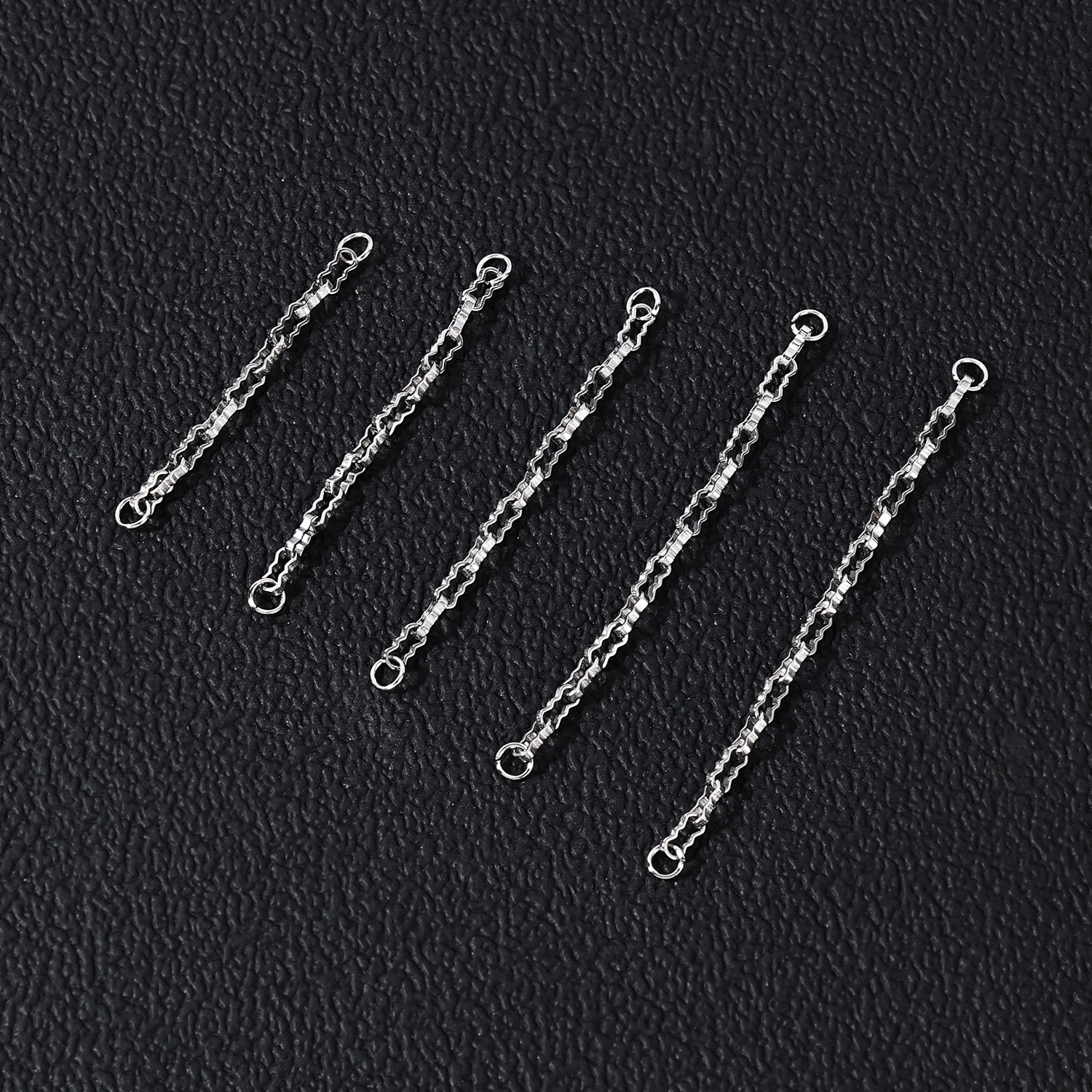 5Pcs Stainless Steel Nose Chain Double Nostril Piercing for Women Men Jewelry